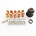 Plasma Electrode PR0110 Tip 0.8 PD0116-08 Shield Cup PC0116 Diffuser PE0106 Consumables For Trafimet S45 Torch,22pcs