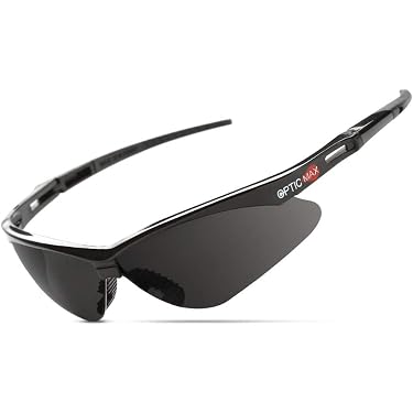 Zhoul Gafas De Tiro Profesionales Con Lentes De Repuesto – Protección Antivaho Y Antigolpes, Incluye Bolsa Y Cinturón De Goma (Negro)