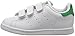 adidas Originals Kids Stan Smith Sneaker, FTWR White/FTWR White/Green, 10 US Unisex Toddler