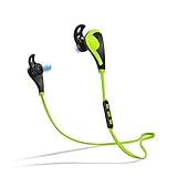 PLAY X STORE Wireless Bluetooth Sweatproof In-Ear Sports Headphones with Microphone - Green