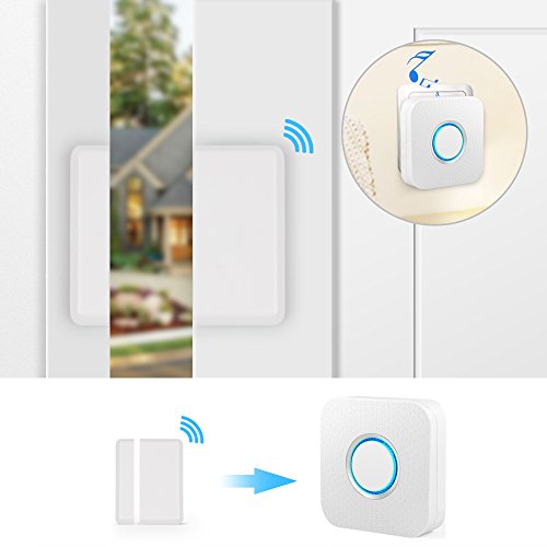 Wireless Door Sensor Alarm Chime, BITIWEND Home Security Window Entry