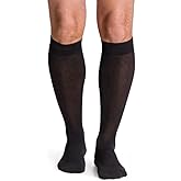 SIGVARIS Unisex DYNAVEN Cushioned Calf Compression Socks, 15-20mmHg, XL - Extra Large Long, Black