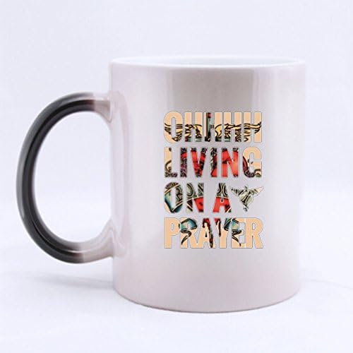 Personalised Bon Jovi Design Heat Sensitive Color-changing Black/White 11 oz Ceramic Custom Morphing Coffee/Tea Mugs