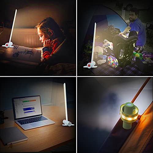 LED Reading Light, Book Light for Reading in Bed, Multifunctional USB Night Light Curlable Desk Lamp with USB Charging Port Suitable for Reading, Knitting, Camping, Repairing