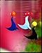 Flensted Mobiles The 3 Happy Sealions Hanging Nursery Mobile - 20 Inches Plastic