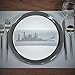 The Napkins Deluxe Cityscape New York - Silver Grey Luxury Paper Napkin - Feels Like Cloth