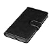XYX Lumia 950 XL Case,[Black][Scrub Series] PU Leather Flip Folio Kickstand Wallet Case with Card Slots for Microsoft Lumia 950 XL