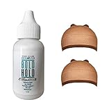 Bold Hold Extreme Cream Adhesive for Lace Wigs and Hair pieces | Lace Glue | Wig Glue (Glue + 4 Brown Caps) + SMOOTHING STICK