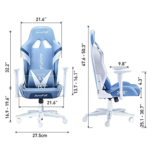 AutoFull C3 Gaming Chair 4.3in Seat Cushion Ergonomic Gamer Chair High