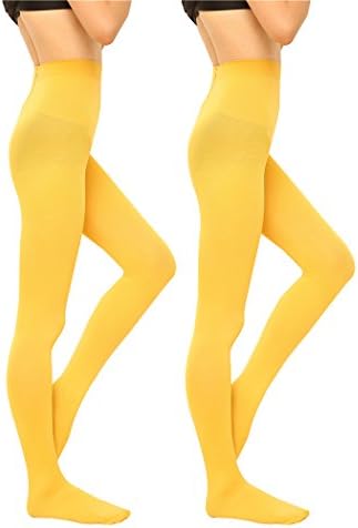 2 Pairs Women 130D Microfiber Opaque Pantyhose Tights 3 Sizes