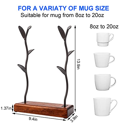 Livememory Coffee Mug Tree , Mug Tree Holder for Counter Coffee Mug