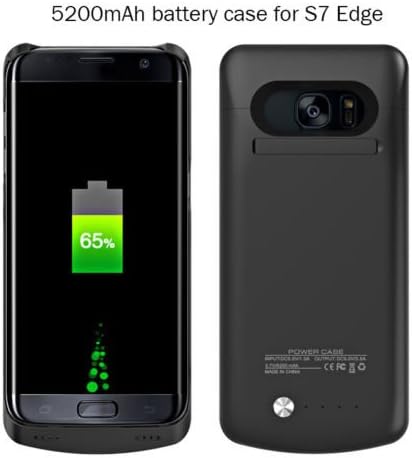 7iper 5200mAh Extended Battery Case Portable Charger Case Power Bank External Backup Battery with Folding Stand for Samsung Galaxy S7 Edge