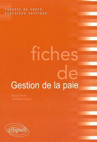 Fiches de Gestion de la Paie by (Paperback)