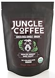 Jungle Costa Rican Coffee Ground Organic Dark Roast Ground 1 lb Gourmet Best Ground Coffee 1 Pound Fresh Roasted Arabica Coffee