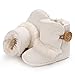Meeshine Winter Warm Baby Boots Premium Soft Sole Prewalker Newborn Infant Boy Girl Crib Shoes Snow Boots(Medium / 6-12 Months,White 01)