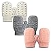 Evridwear Toddler Mittens Girl Boy Mittens 3 Pairs Knitted Stretch Gloves for Kids Toddler Winter Warm