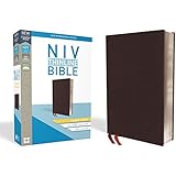 NIV, Thinline Bible, Giant Print, Bonded Leather, Burgundy, Indexed, Red Letter Edition, Comfort Print