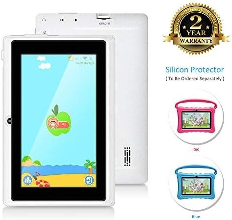 7 Inch Kids Tablet PC Android Quad Core 1024×600 IPS Eye Protection Display 1+8GB Storage Learning Tablet with WiFi Bluetooth Dual Camera Parental Control