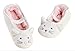 LA PLAGE Girl's Comfy Soft Cute Cat Upper Ballerina Slippers (Toddler)