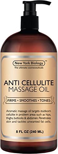 Anti Cellulite Treatment Massage Oil - All Natural Ingredients – Penetrates Skin 6X Deeper Than Cellulite Cream - Targets Unwanted Fat Tissues & Improves Skin Firmness – 8 OZ