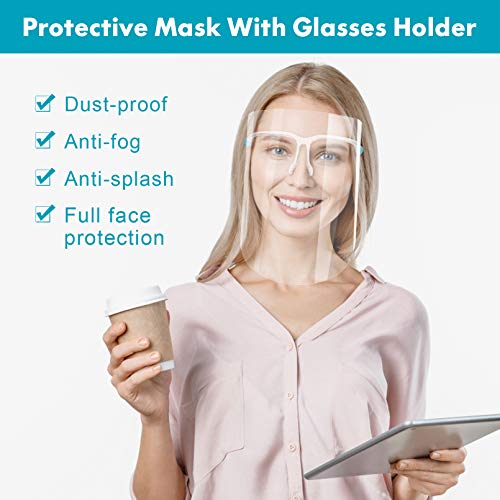 [Fulfillment By Amazon] 15 Pack Safety Face Shield with Glasses Frames