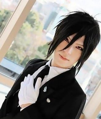 Amazon 黒執事 悪魔の執事 セバスチャン コスプレ ウイッグ コスチューム コスプレ 仮装 通販