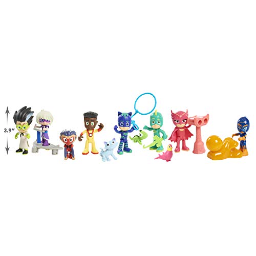 PJ Masks Deluxe Figure Set, 17 Pieces for PJ Masks Toys and Playsets