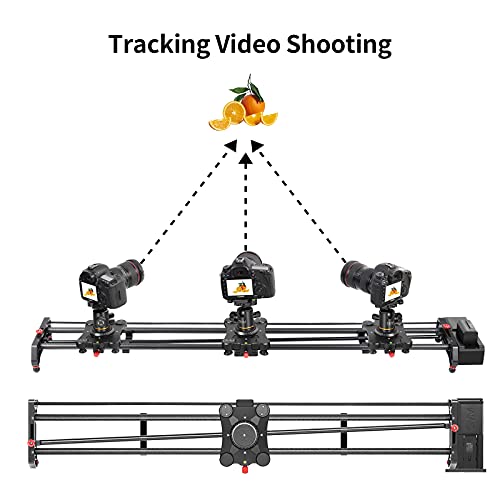 GVM Motorized Camera Slider,48" Wireless Carbon Fiber Dolly Rail Camera
