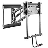 Impact Mounts Above Fireplace Pull-Down Full-Motion TV Wall Mantel Mount 77lbs for 43