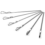 BBQ Skewers,X-Chef 17-inch Stainless Steel Barbecue Grill Stick Skewers Set Of 6