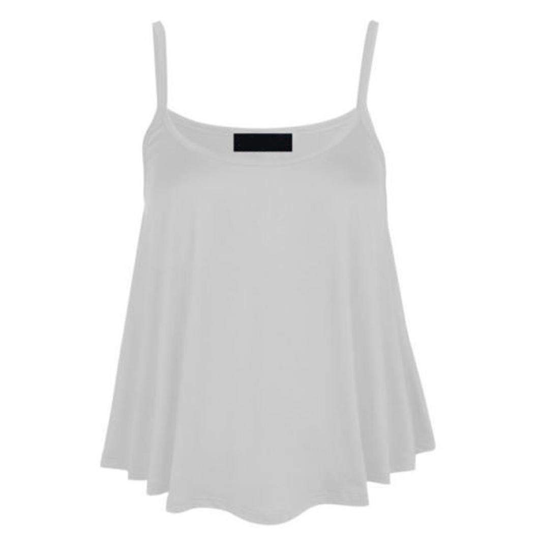 UpBeauty Women Casual Solid Sleeveless Loose Cami Summer Tank Tops Tanks & Camis S-XXXL White