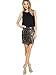 Romwe Women's Sexy Layered Look Fashion Club Wear Party Sparkle Sequin Tank Dress