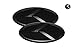 3D K Logo Emblem Black & Black Edition Set 3pc Front + Rear + Mini Sticker (Fit: KIA 2011-2018 Optima K5)
