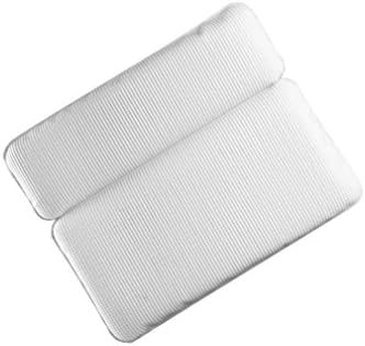 QJIAXING Bathtub Pillow Waterproof PVC Foam Sponge Suction Cup Bathroom Headrest Bathtub Cushion,White,30*37Cm