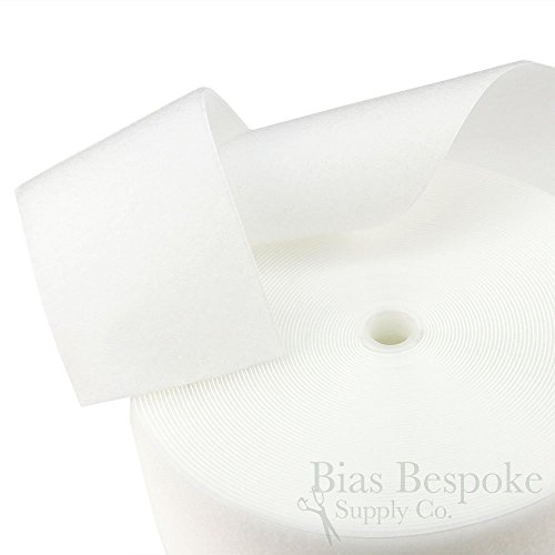 27 Yard Rolls of White Sew-on Hook and Loop Fastening Tape, 4
