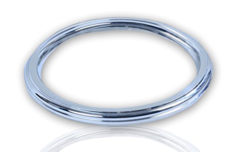 M VIR Sikh/Punjabi Kada Stainless Steel Bracelet for Men, 6.8 CM Internal Diameter x 1 CM Thk