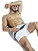 Neleus Men's Swimming Trunks Bathing Shorts with Pockets,710,White,S,Tag L