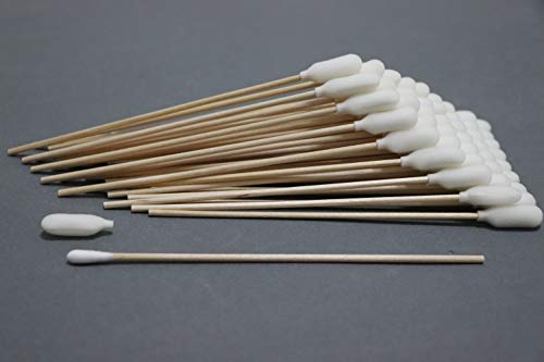 41jOTVmi UL Ci Kyan 100pcs 6" Cleanroom Large Foam Over Cotton Bud Tipped Cleaning Swabs with Wooden Handle CK-FS916 - Image 5