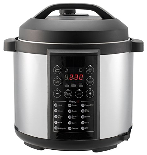 Blue X rays: Digital Pressure Cooker Multifunctional 6 Quart With 15