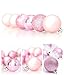 24pcs 40mm Shatterproof Christmas Balls Ornaments Xmas Tree Hanging Decors for Party Wedding Ceremony Garden Home Decoration (4cm/1.57