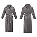 Alexander Del Rossa Men's Plush Fleece Robe with Hood, Warm Big and Tall Bathrobe