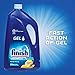 Finish Dishwasher Detergent Gel Liquid, Lemon Scent, 75oz