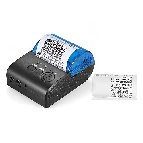 Aibecy 58mm thermal receipt printer portable mini wireless blueto…