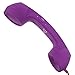 DONG 3.5mm Retro Phone Telephone Radiation-Proof Receivers Cellphone Handset for Phone 4 5 6 7 Classic Headphone MIC Microphone(Purple)