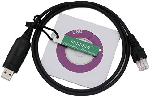SUNDELY USB Programming Clone Cable Cord Lead for HYT (Hytera) Mobile Radio TM-600 M-610 TM-800 TM-800K TM-800M TR-800 (RJ45 / 8-Pin)