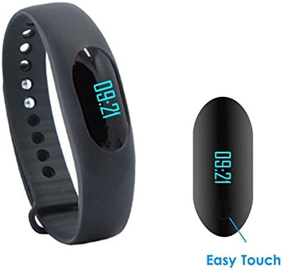 Smart Pedometer, Paperflower Upgraded Non-Bluetooth Smart Band Wristband Bracelet Sport Activity Tracker Fitness Bracelet for Walking (Black)