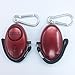 Metalic Red Mini Loud Personal Staff Panic Rape Attack Safety Security Keyring Keychain Alarm with Torch 140DB