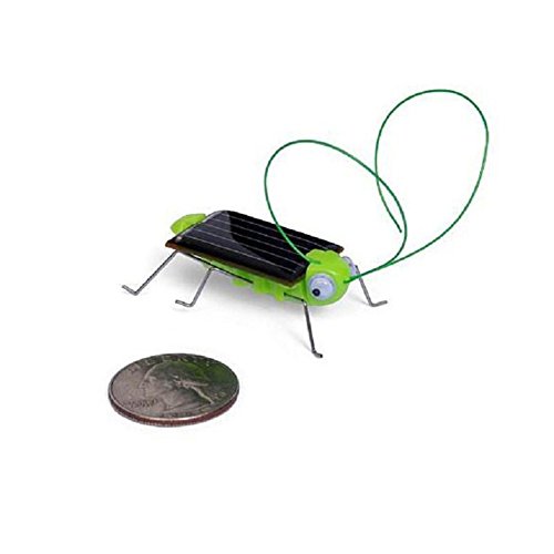 Wenasi Solar Power Toy Energy Crazy Grasshopper Cricket Kit Christmas Gift Toy 1.57 inch