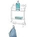 InterDesign Metal Vanity Tray, Non-Slip Guest Board for Bathroom, Kitchen, Office, Craft Room 8, Shower Caddy