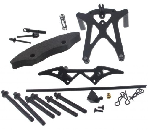 HPI 1/18 Micro RS4 BUMPER, BODY POST MOUNTS, REAR SHOCK & SPRING Ball Clips by HPI Racing